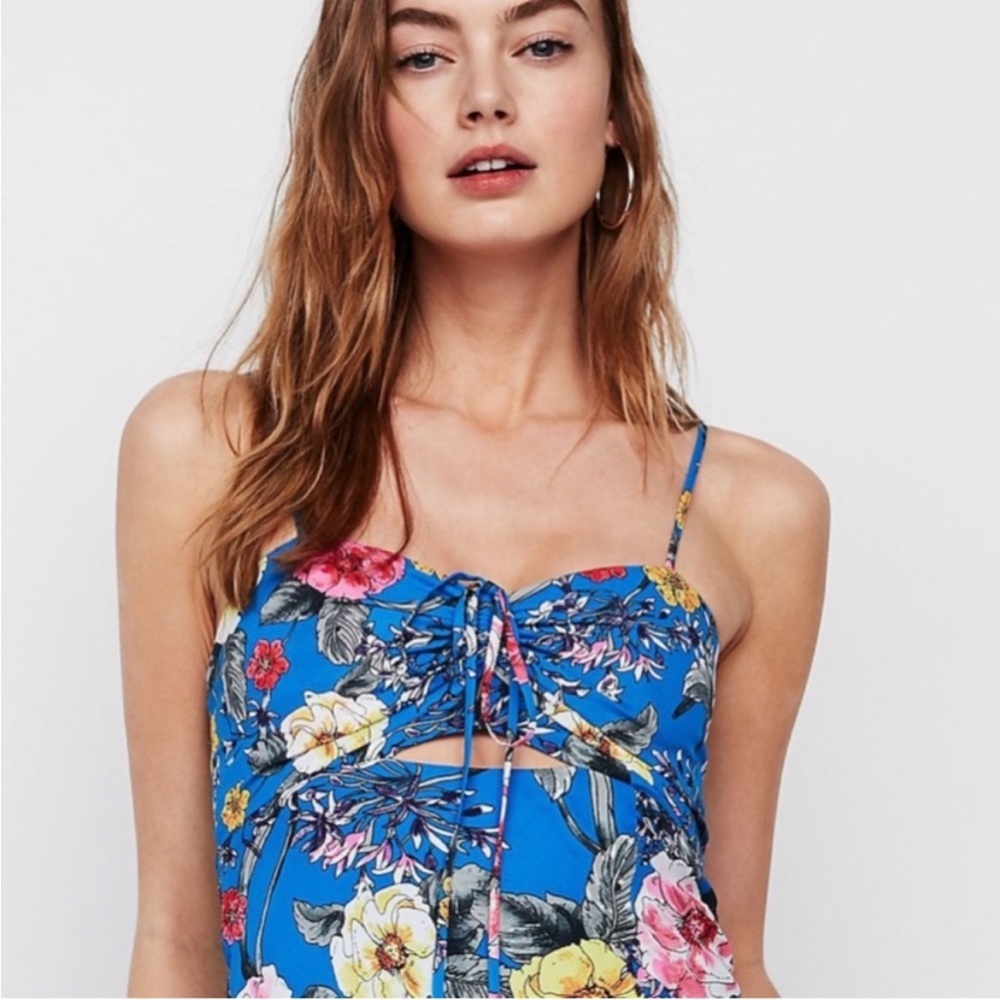 Express Floral Print Maxi Dress